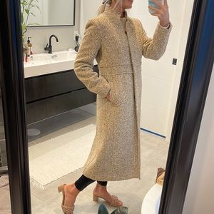 J.CREW LONG COAT  100% WOOL SIZE 8